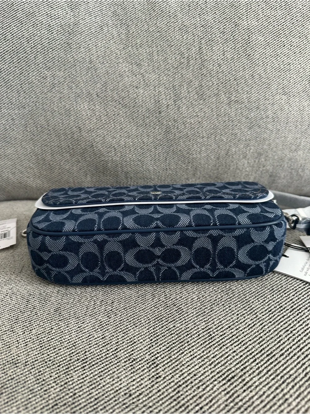 NWT Coach Brook Flap Chain Bag In Signature Denim CAT60